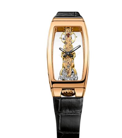 Replica Corum Golden Bridge Miss Rose Gold Watch B113/00822 - 113.101.55/0001 0000